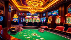 Découvrez l'excitation d'un meilleur casino en ligne avec des jetons de poker vibrants et des machines à sous engageantes.